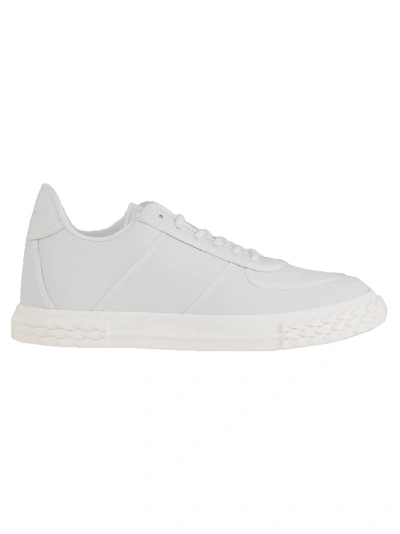 Shop Giuseppe Zanotti Leather Sneaker In White