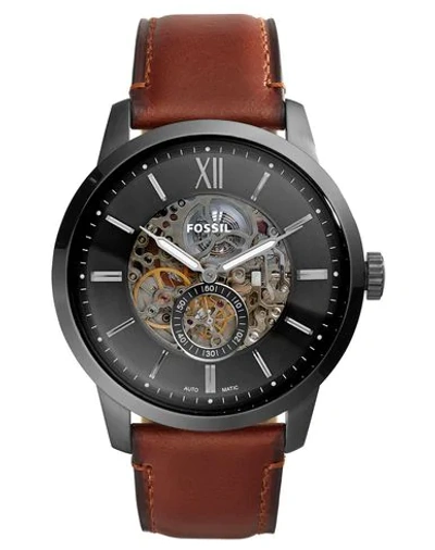 Shop Fossil Wrist Watch In Brown