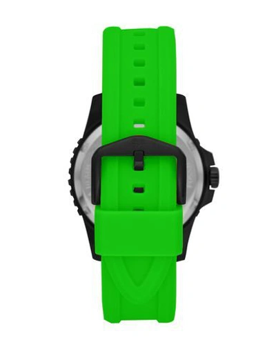 Shop Fossil Wrist Watch In Acid Green