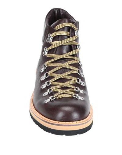 Shop Fracap Ankle Boots In Dark Brown