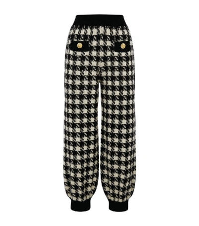 Shop Gucci Houndstooth Check Track Sweatpants