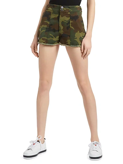Shop Alice And Olivia Camo Army Shorts