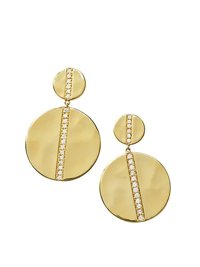 Shop Ippolita Senso 18k Yellow Gold & Diamond Large Snowman Earrings