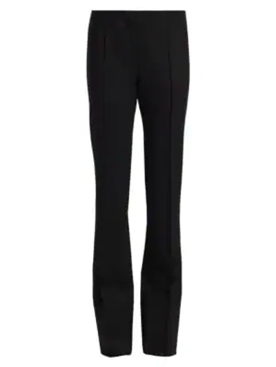 Shop The Row Kriss Stretch-virgin Wool Trousers In Black