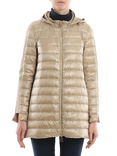 Shop Herno Padded Coat In Brown