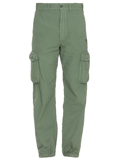 Shop Off-white Ripstop Cargo Trousers In Military G