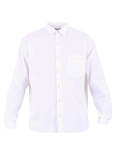 Shop Jacquemus Branded Shirt In White