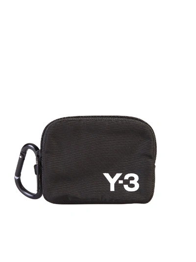Shop Y-3 Branded Coin Pouch In Black