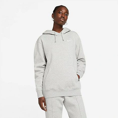Shop Nike Women's Sportswear Oversized Hoodie In Grey