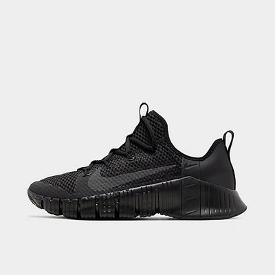 Shop Nike Free Metcon 3 Training Shoes In Black/black/volt/anthracite