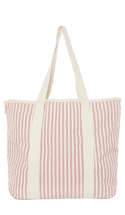 Business & Pleasure The Beach Bag In Laurens Pink Stripe