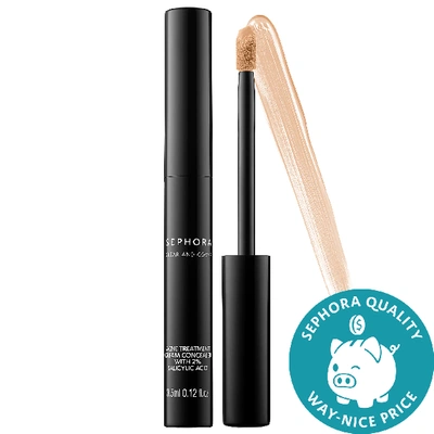 Shop Sephora Collection Clear And Cover Acne Treatment Cream Concealer With 2% Salicylic Acid 3 Shell 0.12 oz/ 3.5 ml