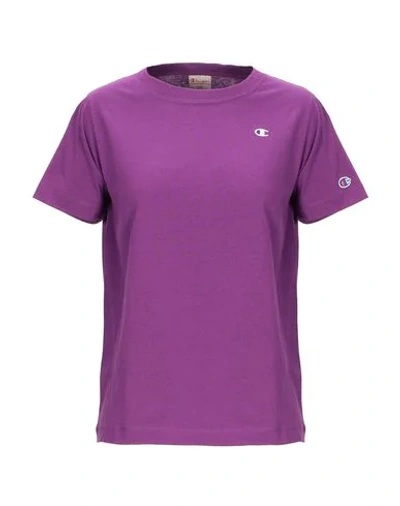 Shop Champion T-shirt In Purple