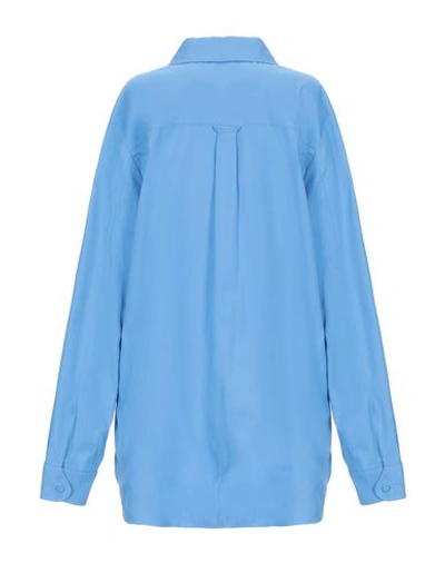 Shop Carven Shirts In Sky Blue