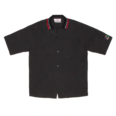 Shop Martine Rose Rib Collar Shirt In Black