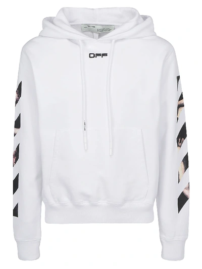 Shop Off-white Hoodie In White Multicolor