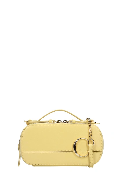 Shop Chloé Chloe C Vanity Shoulder Bag In Yellow Leather