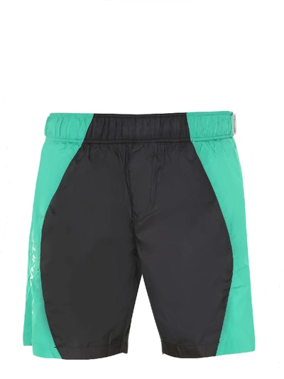 Shop Off-white "ow Swim" Bermuda In Green