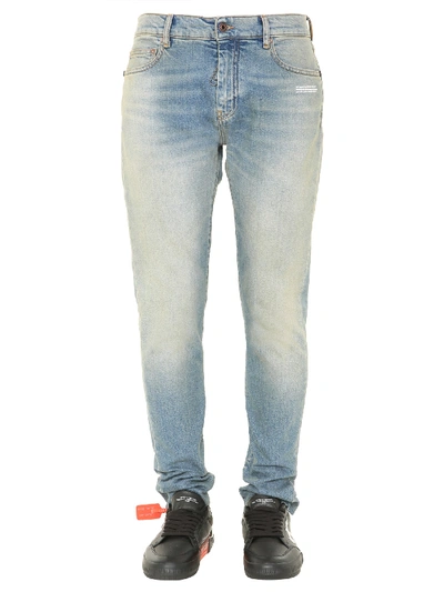 Shop Off-white Skinny Fit Jeans In White