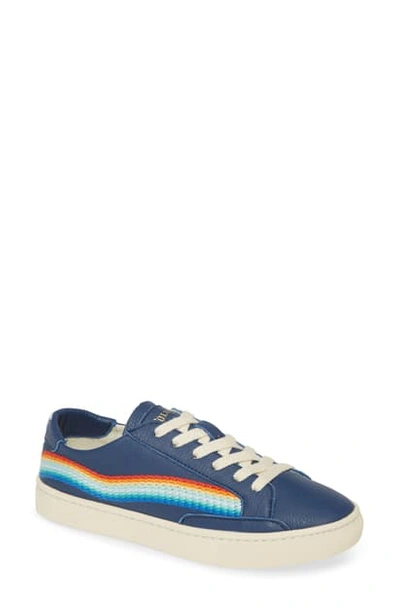 Shop Soludos Rainbow Wave Sneaker In Blue