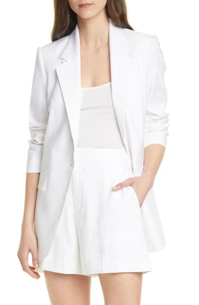 Shop Club Monaco Linen Blend Blazer In White