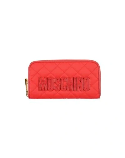 Shop Moschino Wallet In Red
