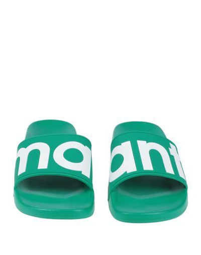 Shop Isabel Marant Woman Sandals Green Size 5 Rubber