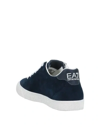 Shop Ea7 Sneakers In Dark Blue