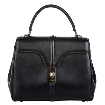 Pre-owned Celine Black Leather Small 16 Bag