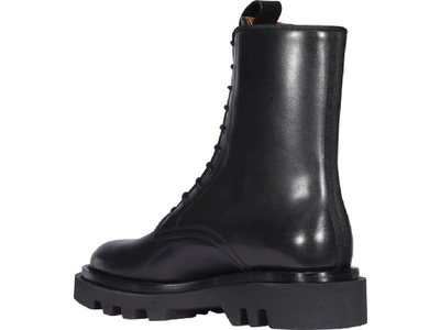 Shop Givenchy Combat Lace Up Boots In Black