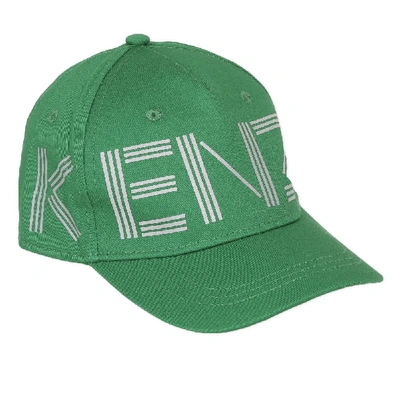 Shop Kenzo Kids Paris Logo Cap Green Size: 10a/14a,