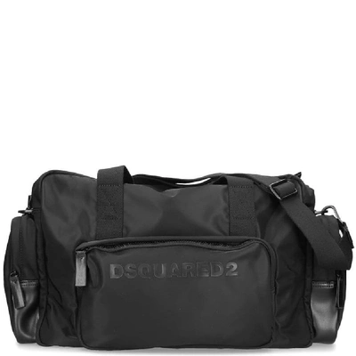 Shop Dsquared2 Logo Nylon Duffle Bag In Black
