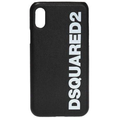 Shop Dsquared2 Logo Iphone X Phone Case In Black