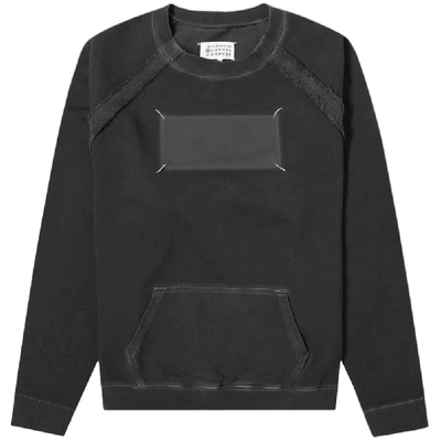 Shop Maison Margiela 10 Ghost Logo Stitch Sweatshirt In Black