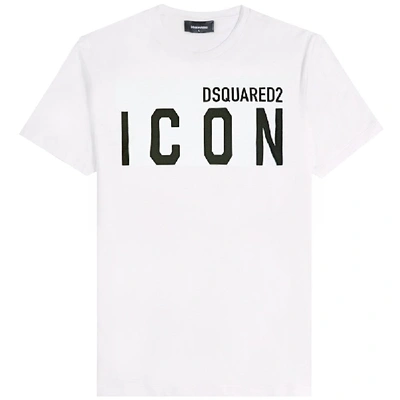 Shop Dsquared2 Icon Print T-shirt In White