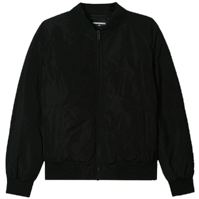 Shop Dsquared2 Kids Icon Logo Jacket In Black