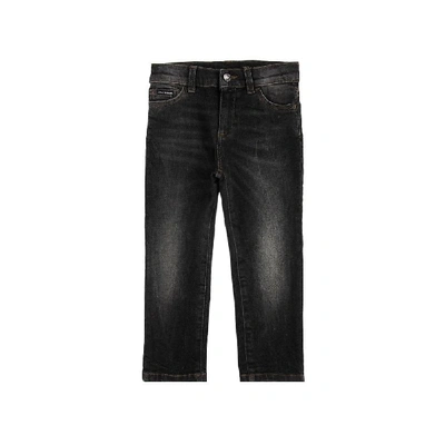 Shop Dolce & Gabbana Dolce &amp; Gabbana Denim Jeans In Grey