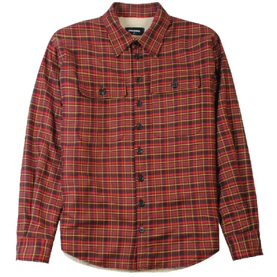 Shop Dsquared2 Checkered Fleece Shirt In Red