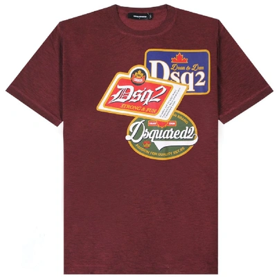 Shop Dsquared2 Dsq2 Printed Logo T-shirt In Green