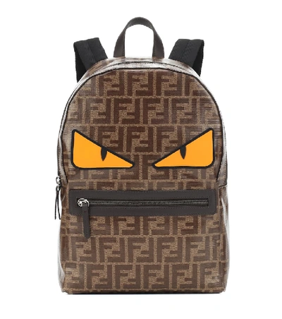 Shop Fendi Ff Backpack In Brown