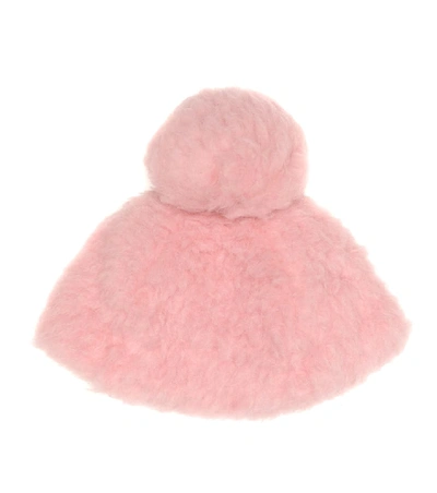 Shop Gucci Wool-blend Fleece Hat In Pink