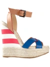 DSQUARED2 Striped Wedge Sandals,S15Q205