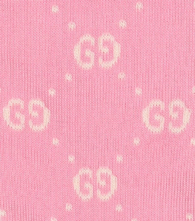 Shop Gucci Gg Cotton-blend Socks In Pink