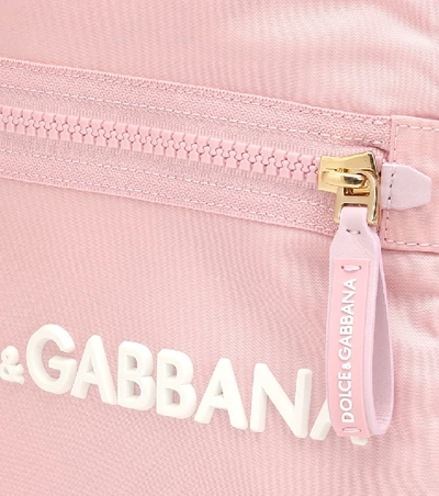 Shop Dolce & Gabbana Logo Nylon Backpack In Pink