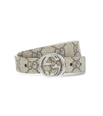 Shop Gucci Gg Supreme Belt In Beige