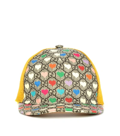 Gucci Kids logo-embroidered Cotton Baseball Cap | Pink | FARFETCH