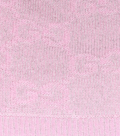 Shop Gucci Gg Wool-blend Beanie In Pink