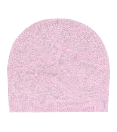 Shop Gucci Gg Wool-blend Beanie In Pink