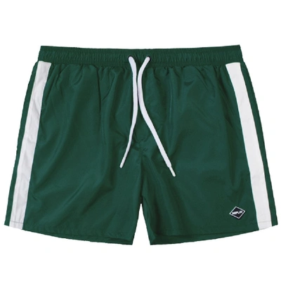 Shop Replay Taped Shorts In Green