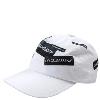 Shop Dolce & Gabbana Dolce &amp; Gabbana Kids Logo Cap In White